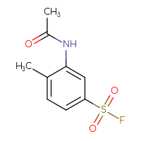 Chemical structure of 3-acetamido-4-methylbenzene-1-sulfonyl fluoride - CSSB00102716407