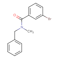 Chemical structure of N-benzyl-3-bromo-N-methylbenzamide - CSSB00000152905