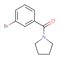 Chemical structure of 1-(3-bromobenzoyl)pyrrolidine - CSSB00000153377