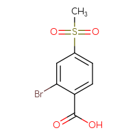 Chemical structure of 2-bromo-4-methanesulfonylbenzoic acid - CSSB00010880214