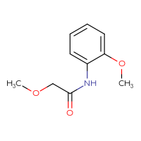 Chemical structure of 2-methoxy-N-(2-methoxyphenyl)acetamide - CSSB00000158373