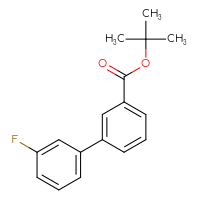 Chemical structure of tert-butyl 3'-fluoro-[1,1'-biphenyl]-3-carboxylate - CSSB00102677358