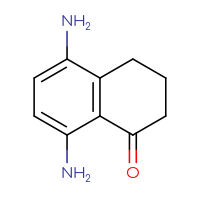 Chemical structure of 5,8-diamino-1,2,3,4-tetrahydronaphthalen-1-one - CSSB00009979135