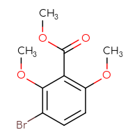 Chemical structure of methyl 3-bromo-2,6-dimethoxybenzoate - CSSB00012361653