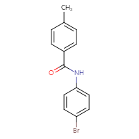 Chemical structure of N-(4-bromophenyl)-4-methylbenzamide - CSSB00000249673