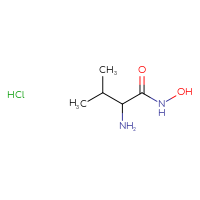 Chemical structure of 2-amino-N-hydroxy-3-methylbutanamide hydrochloride - CSSB06835379326