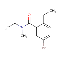 Chemical structure of 5-bromo-N,2-diethyl-N-methylbenzamide - CSSB01992557076