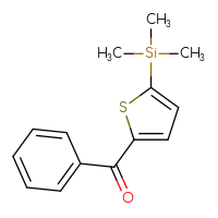 Chemical structure of (5-benzoylthiophen-2-yl)trimethylsilane - CSSB21323092615