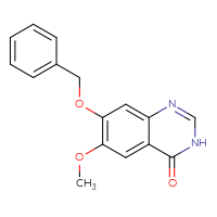 Chemical structure of 7-(benzyloxy)-6-methoxy-3,4-dihydroquinazolin-4-one - CSSB00010139741