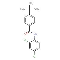 Chemical structure of 4-tert-butyl-N-(2,4-dichlorophenyl)benzamide - CSSB00121635638