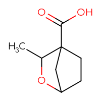 Chemical structure of 3-methyl-2-oxabicyclo[2.2.1]heptane-4-carboxylic acid - CSSB06727933865