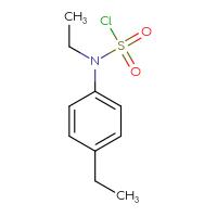 Chemical structure of N-ethyl-N-(4-ethylphenyl)sulfamoyl chloride - CSSB06259312462