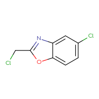 Chemical structure of 5-chloro-2-(chloromethyl)-1,3-benzoxazole - CSSB00011222916