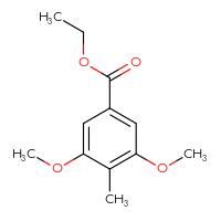 Chemical structure of ethyl 3,5-dimethoxy-4-methylbenzoate - CSSB00000171740