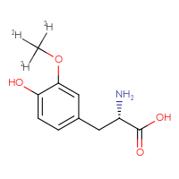 Chemical structure of (2S)-2-amino-3-[4-hydroxy-3-(²H₃)methoxyphenyl]propanoic acid - CSSB02515448730