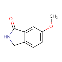 Chemical structure of 6-methoxy-2,3-dihydro-1H-isoindol-1-one - CSSB00000087505