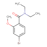 Chemical structure of 4-bromo-N,N-diethyl-2-methoxybenzamide - CSSB00005622060