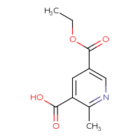 Chemical structure of 5-(ethoxycarbonyl)-2-methylpyridine-3-carboxylic acid - CSSB00000693192