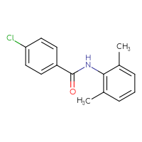 Chemical structure of 4-chloro-N-(2,6-dimethylphenyl)benzamide - CSSB00046269496