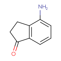 Chemical structure of 4-amino-2,3-dihydro-1H-inden-1-one - CSSB00000084021