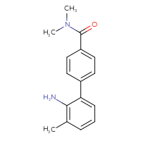 Chemical structure of 2'-amino-N,N,3'-trimethyl-[1,1'-biphenyl]-4-carboxamide - CSSB06320585661