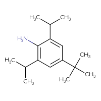 Chemical structure of 4-tert-butyl-2,6-bis(propan-2-yl)aniline - CSSB00020670364