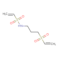 Chemical structure of N-[3-(ethenesulfonyl)propyl]ethene-1-sulfonamide - CSSB21332052747