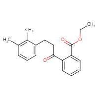 Chemical structure of ethyl 2-[3-(2,3-dimethylphenyl)propanoyl]benzoate - CSSB00020571345
