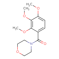 Chemical structure of 4-(2,3,4-trimethoxybenzoyl)morpholine - CSSB00047118347