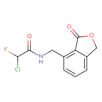 Chemical structure of 2-chloro-2-fluoro-N-[(3-oxo-1,3-dihydro-2-benzofuran-4-yl)methyl]acetamide - CSSB21332108831