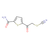Chemical structure of 5-[2-(cyanosulfanyl)acetyl]thiophene-2-carboxamide - CSSB00010996237