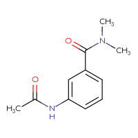 Chemical structure of 3-acetamido-N,N-dimethylbenzamide - CSSB00000159698
