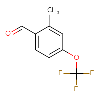 Chemical structure of 2-methyl-4-(trifluoromethoxy)benzaldehyde - CSSB00000041564