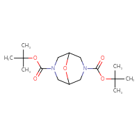 Chemical structure of 3,7-di-tert-butyl 9-oxa-3,7-diazabicyclo[3.3.1]nonane-3,7-dicarboxylate - CSSB21123229495