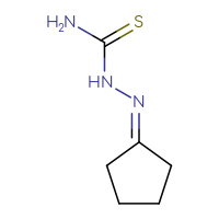 Chemical structure of (cyclopentylideneamino)thiourea - CSSB00000163985