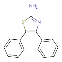 Chemical structure of diphenyl-1,3-thiazol-2-amine - CSSB00000589912
