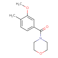 Chemical structure of 4-(3-methoxy-4-methylbenzoyl)morpholine - CSSB00000613299