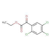 Chemical structure of ethyl 2-oxo-2-(2,4,5-trichlorophenyl)acetate - CSSB00041108463