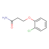 Chemical structure of 3-(2-chlorophenoxy)propanamide - CSSB00011193361