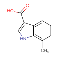 Chemical structure of 7-methyl-1H-indole-3-carboxylic acid - CSSB00000082591