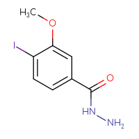 Chemical structure of 4-iodo-3-methoxybenzohydrazide - CSSB00010075535