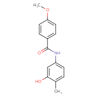 Chemical structure of N-(3-hydroxy-4-methylphenyl)-4-methoxybenzamide - CSSB00053337611