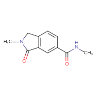 Chemical structure of N,2-dimethyl-3-oxo-2,3-dihydro-1H-isoindole-5-carboxamide - CSSB21043405582