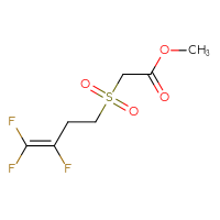 Chemical structure of methyl 2-(3,4,4-trifluorobut-3-ene-1-sulfonyl)acetate - CSSB00010000060