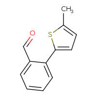 Chemical structure of 2-(5-methylthiophen-2-yl)benzaldehyde - CSSB00012316668