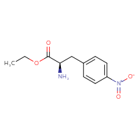 Chemical structure of ethyl (2R)-2-amino-3-(4-nitrophenyl)propanoate - CSSB00025741485