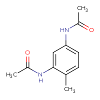 Chemical structure of N-(5-acetamido-2-methylphenyl)acetamide - CSSB00011281545