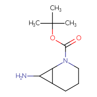 Chemical structure of tert-butyl 7-amino-2-azabicyclo[4.1.0]heptane-2-carboxylate - CSSB00010183834