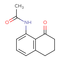 Chemical structure of N-(8-oxo-5,6,7,8-tetrahydronaphthalen-1-yl)acetamide - CSSB00010163767