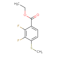 Chemical structure of ethyl 2,3-difluoro-4-(methylsulfanyl)benzoate - CSSB00031937031